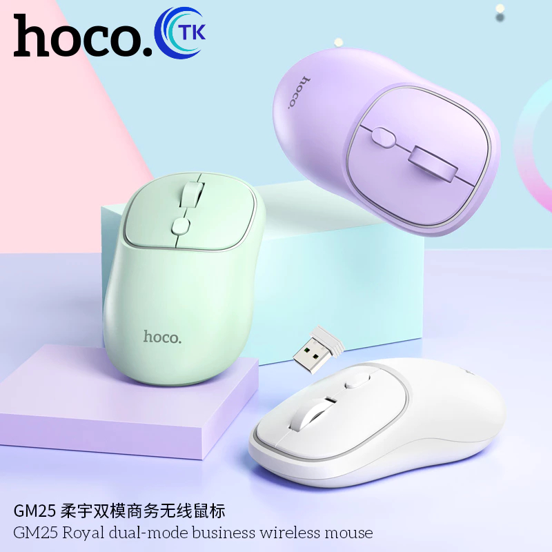 พร้อมส่งจากไทย‼️ HOCO GM25 เมาส์ไร้สาย เมาส์ mouse Wireless ใช้งานได้เกือบทุกสภาพผิว ของแท้100%
