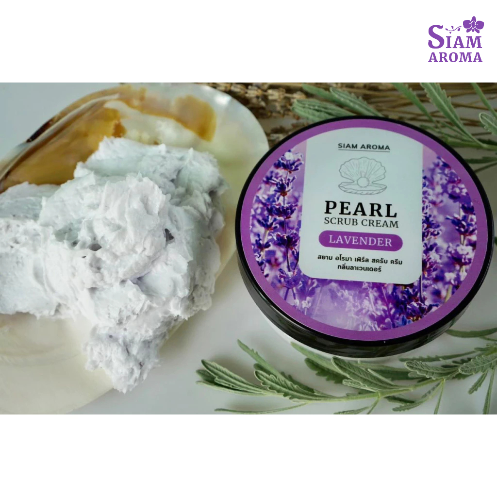Siam Aroma Pearl Scrub Cream สครับผิวกายเมือกไข่มุก ขนาด250g สยามอโรมา สครับผิว สครับตัว สปา - รูปที่ 4