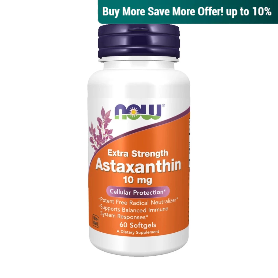 Now Foods, Extra Strength Astaxanthin, 10 mg, 60 Softgels