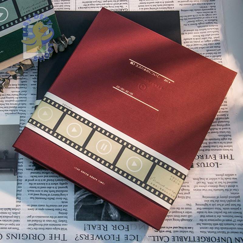 <รับอัดรูป🎞️> อัลบั้มรูป แบบกาว 8.5*10.5นิ้ว สไตล์ญี่ปุ่น 50หน้า แบบซีล DIY ใส่รูปหลายขนาด การ์ด, รูปภาพ, สมุดภาพ