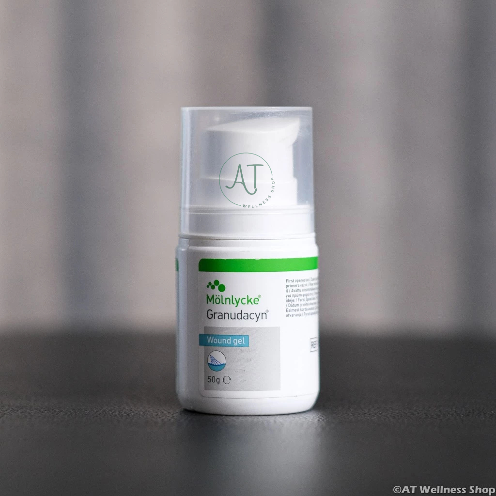 Granudacyn Gel เจลให้ความชุ่มชื้นแผล กำจัดเนื้อตาย สร้างเนื้อเยื่อใหม่ และมีฤทธิ์ยับยั้งเชื้อโรค