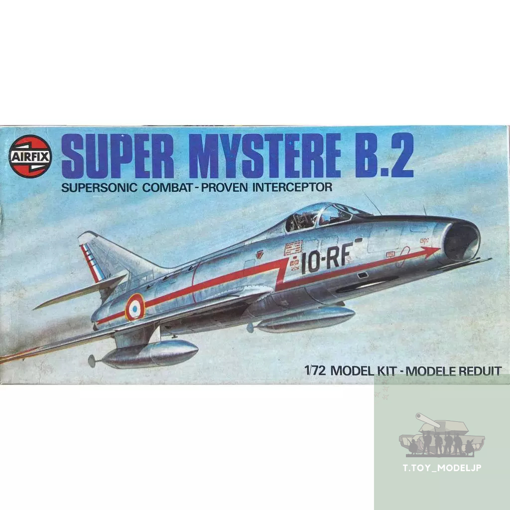 Airfix 1/72 Dassault Super Mystere B.2 Supersonic Combat-Proven Intercepter โมเดลเครื่องบินรบ เครื่องบินประกอบ