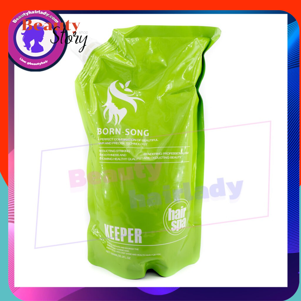 Born-Song ทรีทเม้นท์ บำรุงผม Keeper (คีปเปอร์) บอนซอง hair spa Treatment คอลลาเจน ทรีทเม้น ฟื้นฟูผมเสีย ผสมยายืด-ทำสีได้