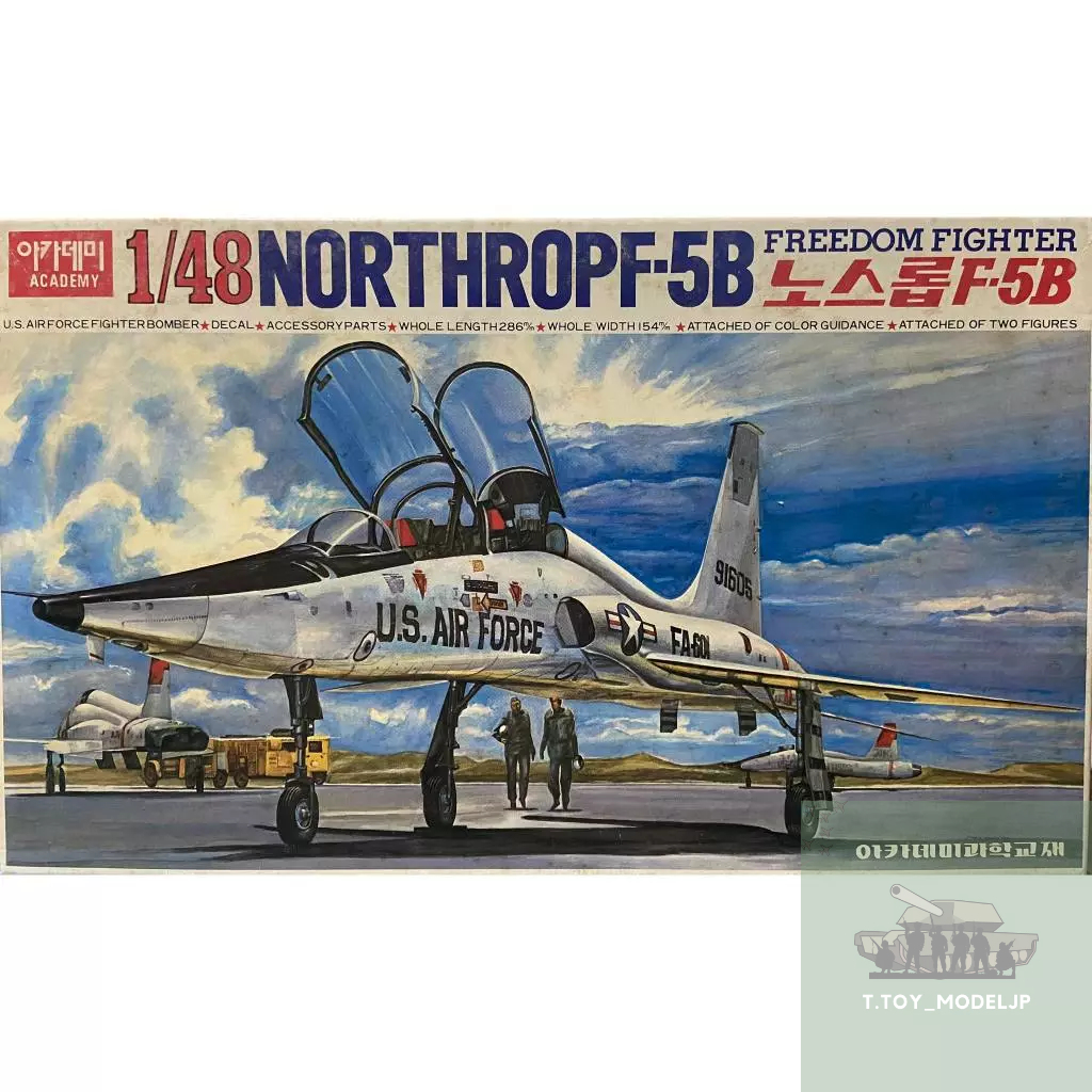 Academy 1/48 Northrop F-5B โมเดลเครื่องบินรบ เครื่องบินรบอเมริกา โมเดลเครื่องบินประกอบ