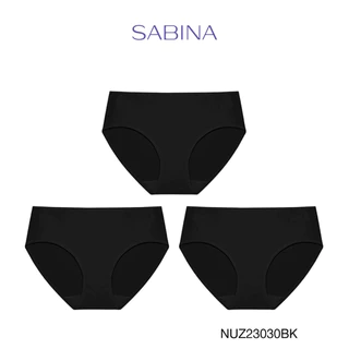 Sabina กางเกงชั้นใน (Set 3 ชิ้น) รุ่น Panty Zone ทรงเอวสูงปานกลาง รหัส NUZ23030BK สีดำ