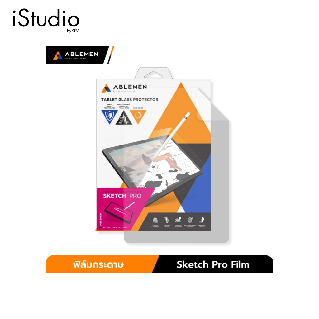 ABLEMEN SKETCH PRO FILM ฟิล์มกระดาษ สำหรับไอเเพด IPAD AIR (M2/M3/M4) / GEN10 (10.9)_2022 / IPAD GEN11 2025_A16