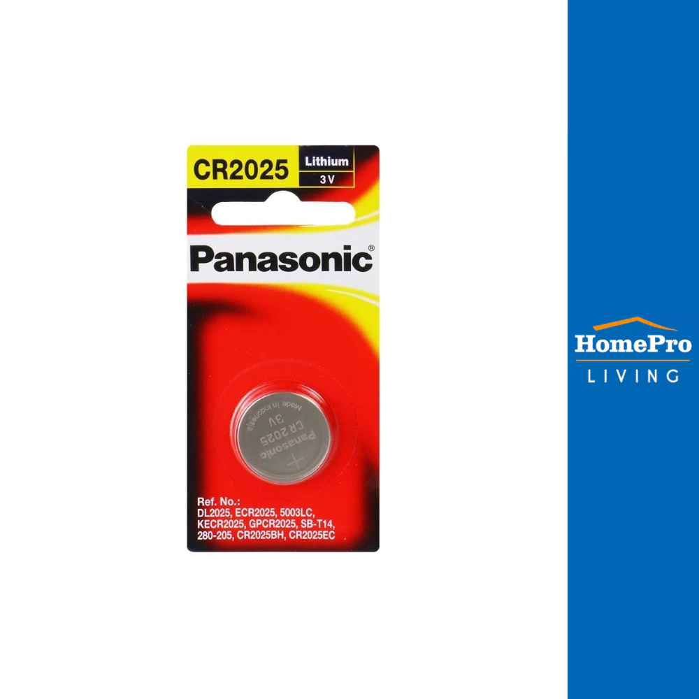 PANASONIC ถ่านกระดุมแบน CR-2025 แพ็ค 1 ก้อน จัดส่งโดย HomePro