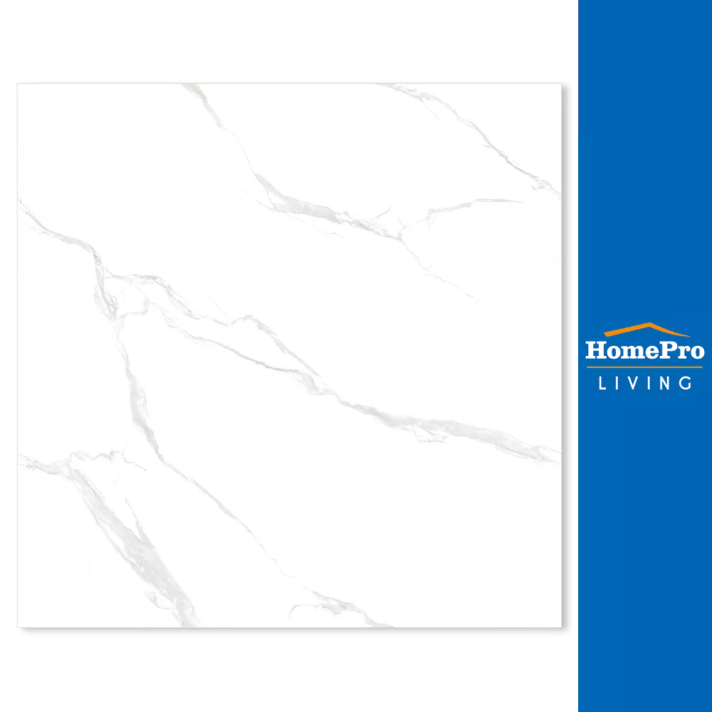 DURAGRES กระเบื้องพื้น 16x16 นิ้ว คามาร่า ขาว A 0.96 ตร.ม. จัดส่งโดย HomePro