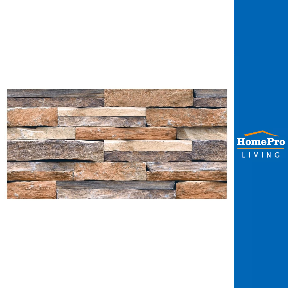 TARA กระเบื้องผนัง 30x60 ซม. โตรอนโต สโตน น้ำตาล 0.9 ตร.ม. จัดส่งโดย HomePro