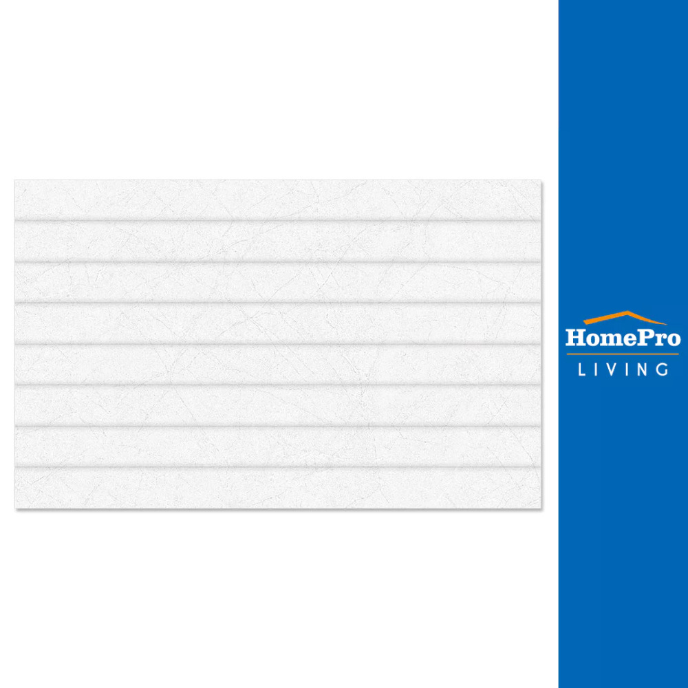 HomePro กระเบื้องผนัง 25x40 ซม. เชอรีน ไวท์ 1M2 แบรนด์ TARA