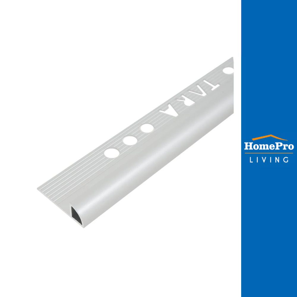 TARA คิ้วอะลูมิเนียมแบบโค้ง 9 มม. 2 ม. สีอะลูมิเนียม