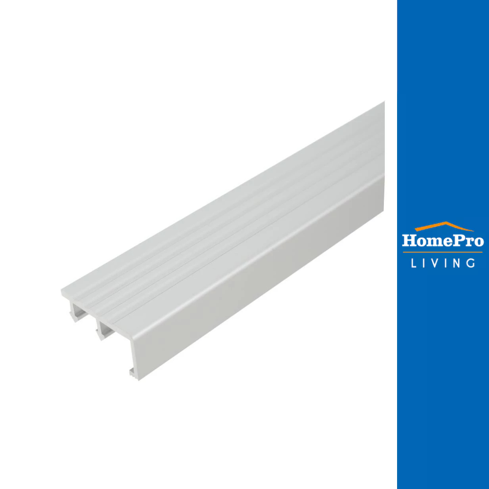 HomePro จมูกบันไดอะลูมิเนียม 40 มม. 2 ม. สีอะลูมิเนียม แบรนด์ TARA