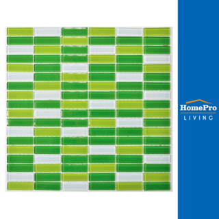 TARA โมเสคแก้ว 30x30 ซม. ท็อฟฟี่กีวี่ จัดส่งโดย HomePro