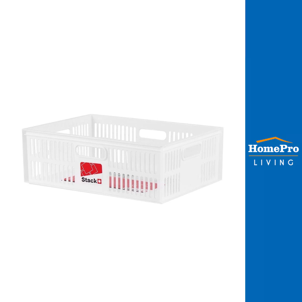 STACKO กล่องซ้อนได้ DT-31 M 39x28x13.3 ซม. สีขาว จัดส่งโดย HomePro