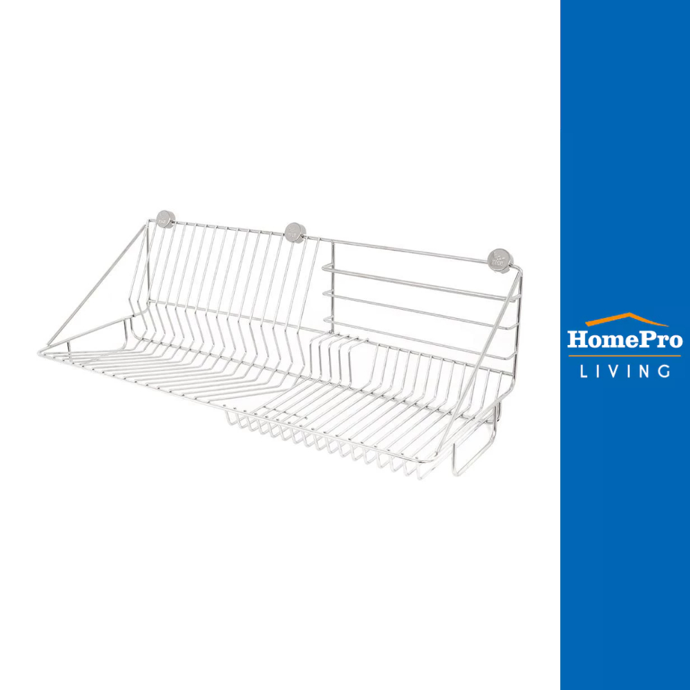 HomePro ชั้นคว่ำจานติดผนังสเตนเลส60ซม.#144-A แบรนด์ KECH