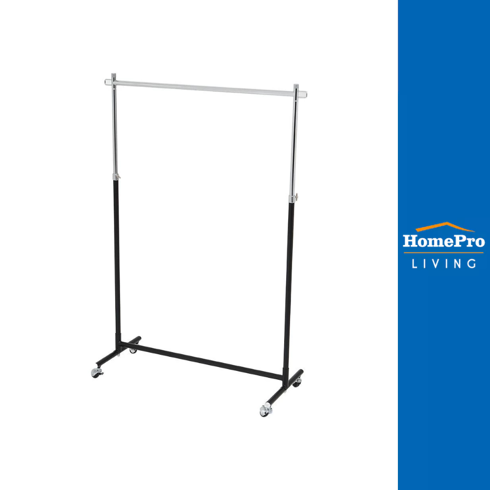 PLIM ราวแขวนผ้าปรับระดับได้ 100.5x41x184cm สีดำ จัดส่งโดย HomePro