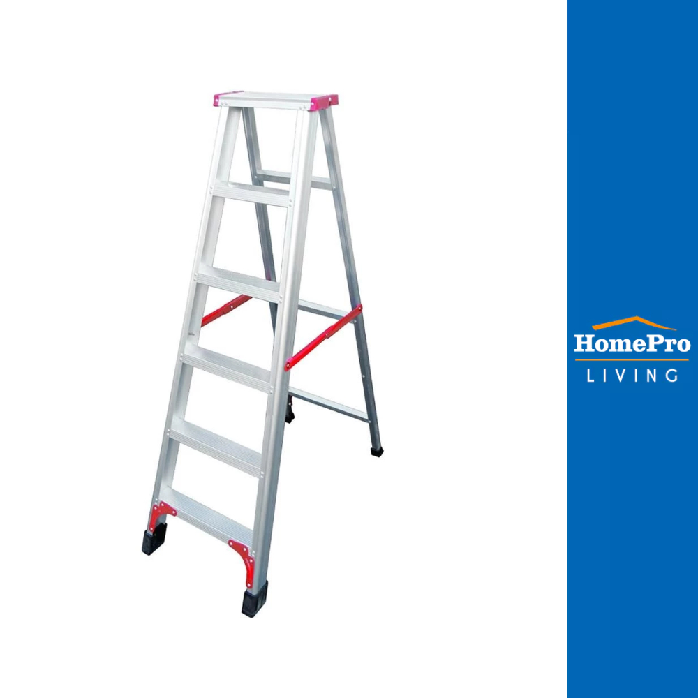 MATALL บันไดอะลูมิเนียมทรง A R12206L 6 ขั้น จัดส่งโดย HomePro