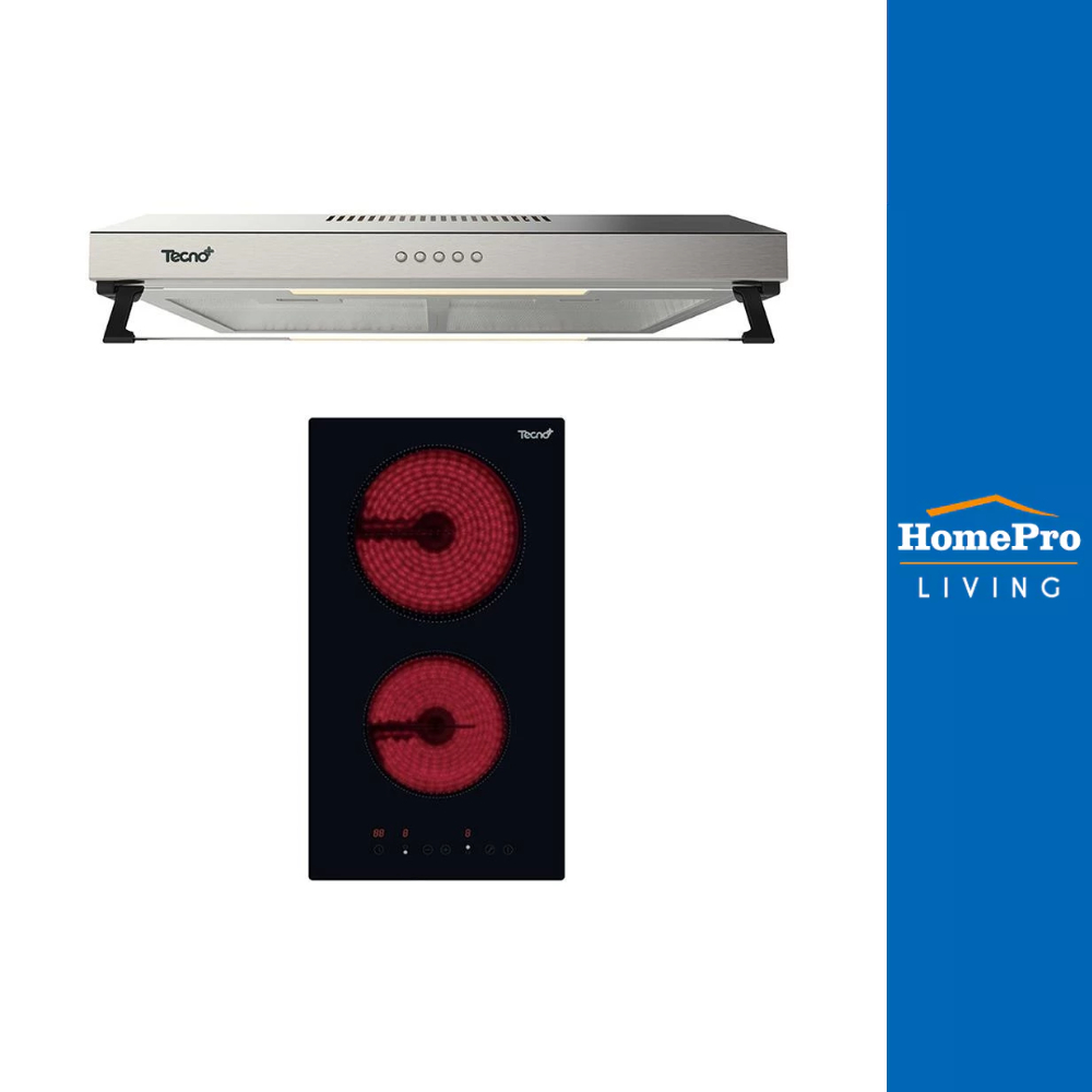 เตาฝัง+เครื่องดูดควัน TECNOPLUS VT302DGb+HD6048MN