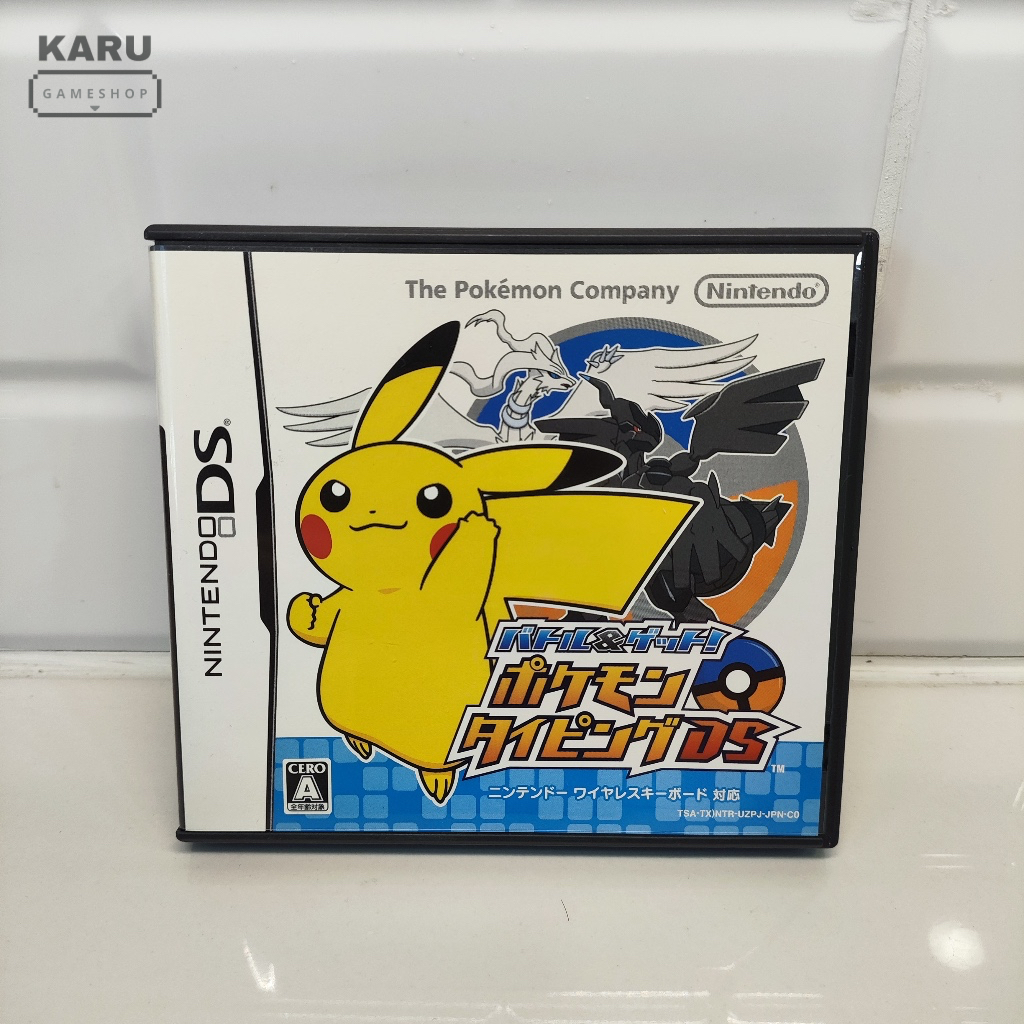 [พร้อมส่ง] แผ่นเกม Nintendo DS : Learn with Pokemon Typing Adventure ปกญี่ปุ่น