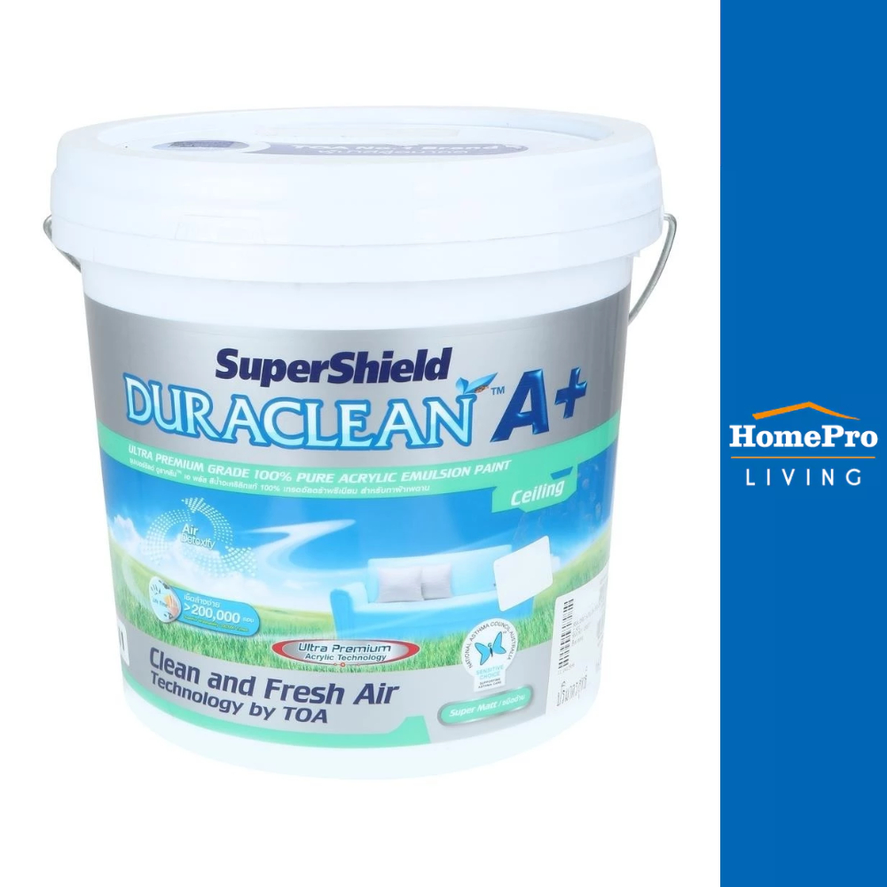 HomePro สีน้ำทาฝ้า  OXYGEN PLUS D888 ด้าน 2.5 แกลลอน แบรนด์ TOA