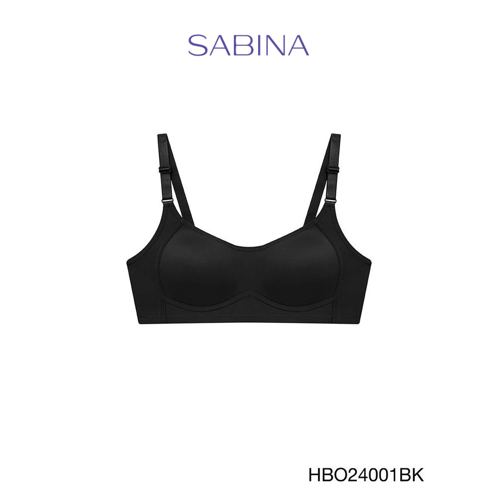 SABINA FOREVER YOUNG Habpy Adult Level 1 เสื้อชั้นใน ไร้โครง รหัส HBO24001BK - สีดำ