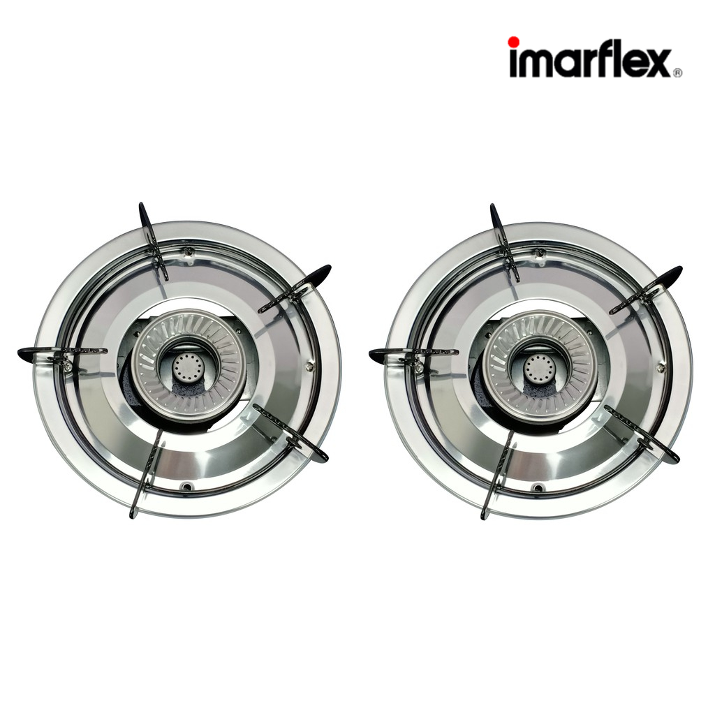 IMARFLEX_2 เตาแก๊ส หัวคู่ หน้ากระจก หัวแสตนเลส IG-426 ราคา ถูกที่สุด ดีลบีเคเค แกลเลอรีภาพที่ 6