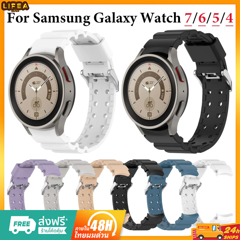 สาย samsung galaxy watch 7 ซิลิโคน สายนาฬิกา samsung galaxy watch7 6 5 4