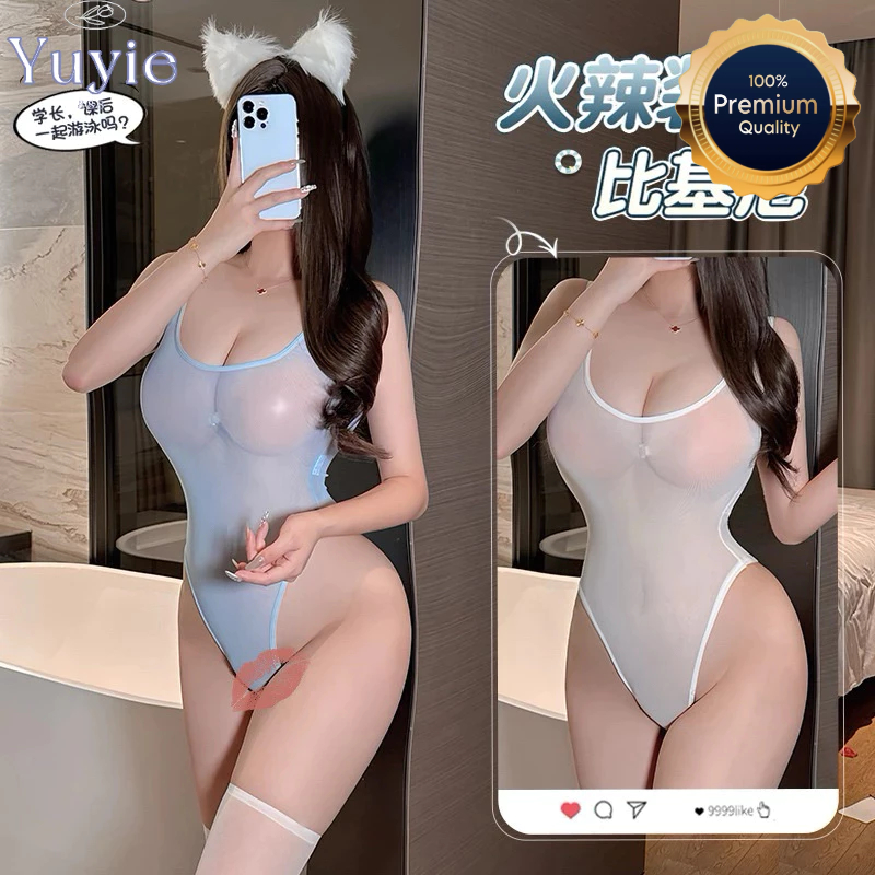 ชุดนอนบอดี้สูทเซ็กซี่ ชุดนอนซีทรู ชุดนอนไม่ได้นอน รุ่น BD8542 (K) นารี เกรดพรีเมี่ยมแท้ YUYIE888