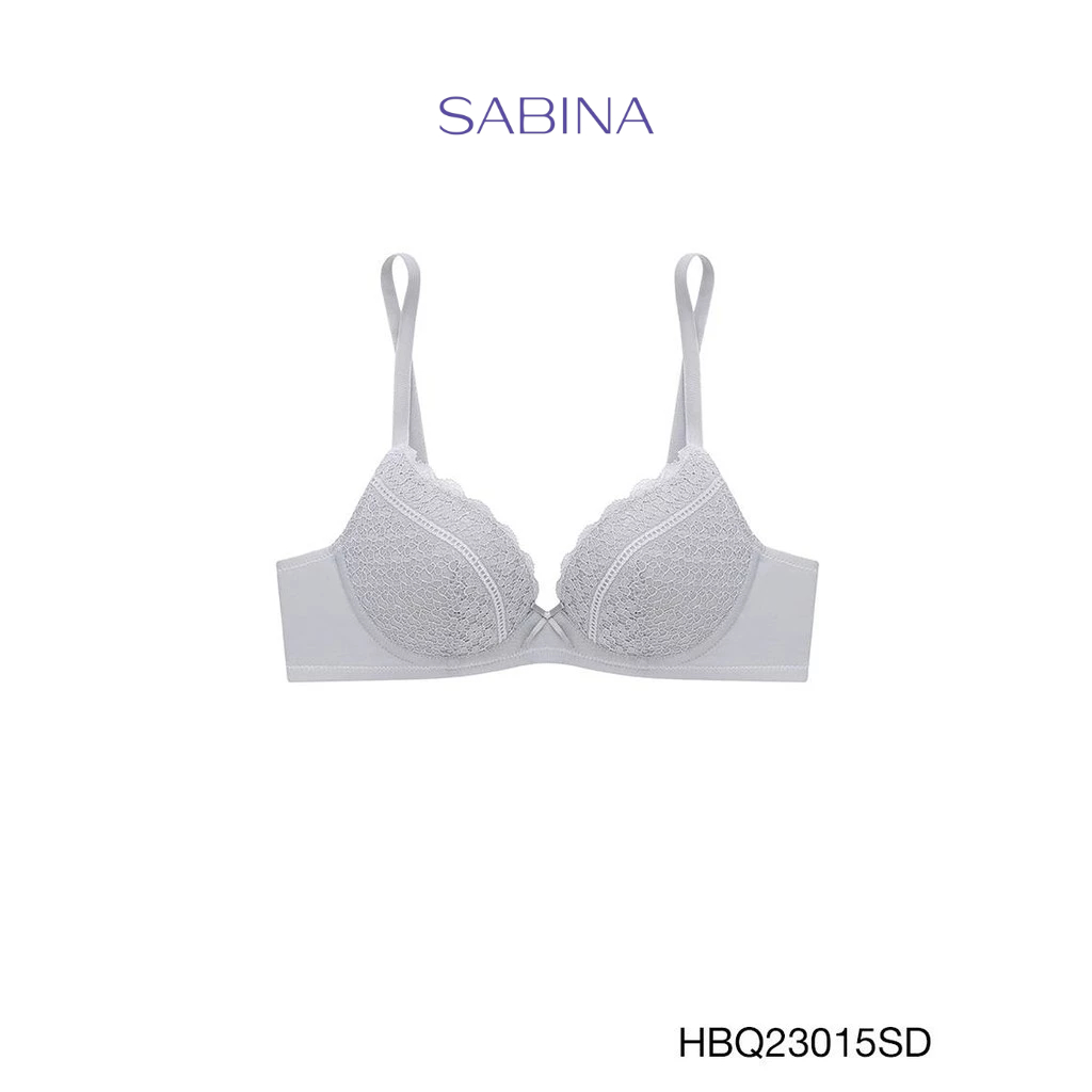 Sabina Habpy Twenty Five Level 2 เสื้อชั้นใน มีโครง รหัส HBQ23015SD - สีเทาเข้ม