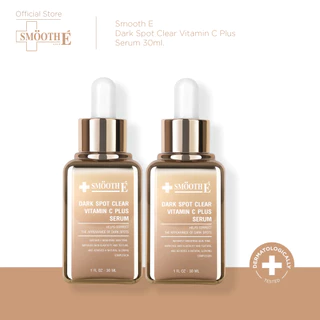 [แพ็ค 2] Smooth E Dark Spot Clear Vitamin C Plus Serum 30ml. ลดจุดด่างดำ ริ้วรอย ผิวกระจ่างใส เซรั่มพรีเมี่ยม