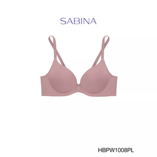 Sabina เสื้อชั้นใน Habpy Push มีโครง ฟองน้ำไม่ดันทรง รหัส HBPW1008PL สีชมพูอ่อน