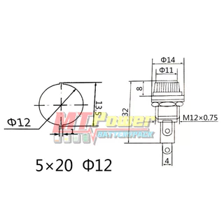 Fuse Holder กระบอกฟิวส์ 5x20 mm 6x30 mm หลอดฟิวส์แก้ว