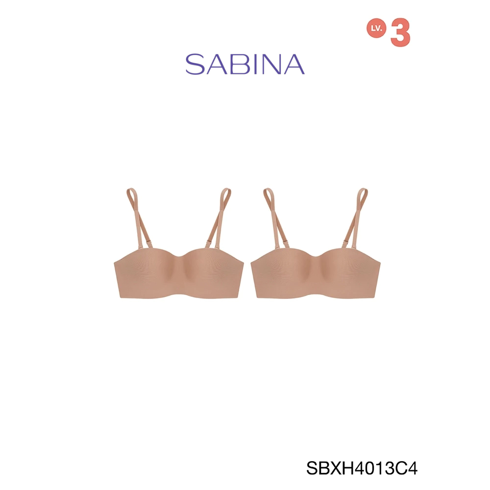Sabina ซาบีน่า เสื้อชั้นใน (Set 2 ชิ้น) มีโครง BODY BRA THE SERIES (เกาะอก) รุ่น Soft Doomm รหัส SBXH4013C4 สีเนื้อแทน