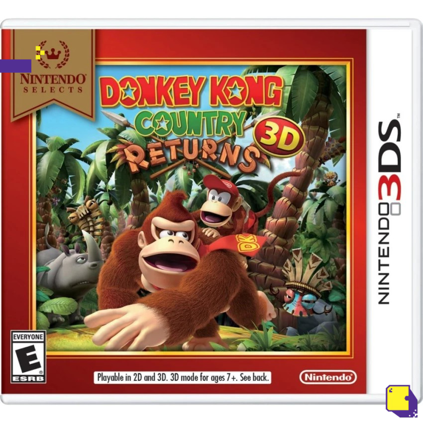 [+..••] 3DS DONKEY KONG COUNTRY RETURNS 3D (NINTENDO SELECTS) (US) (เกมส์ Nintendo 3DS™🎮)