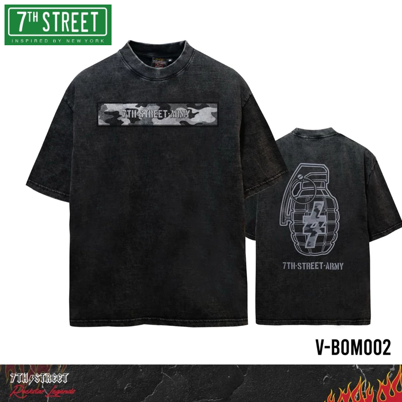7th Steet (ของแท้) โอเวอร์ไซด์ วินเทจ รุ่น V-BOM002