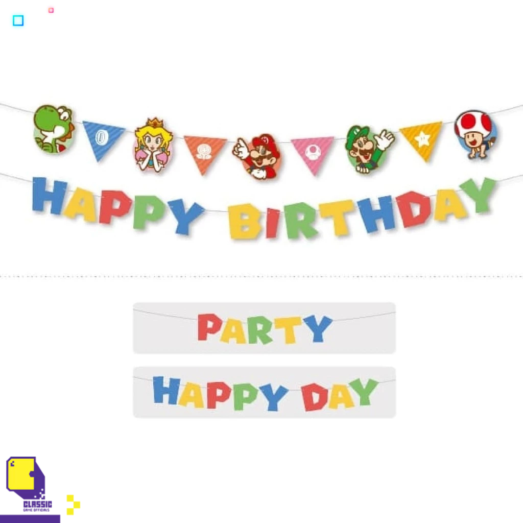 Other™ Super Mario Garland (Birthday &amp; Party)  (By ClaSsIC GaME)
