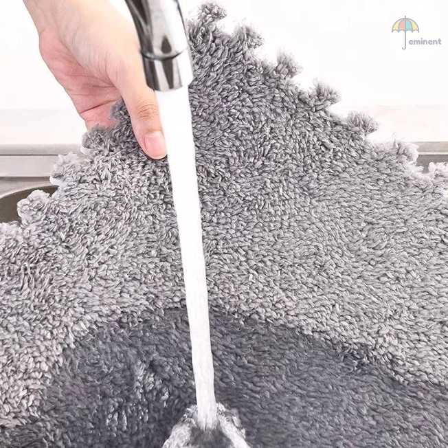 พรม พรมจิ๊กซอว์ แถมฟรีขอบปิด พรมปูพื้นห้อง DIY แผ่นรองพื้น ขนาด30x30cm. เนื้อผ้ากำมะหยี่ thumbnail 8