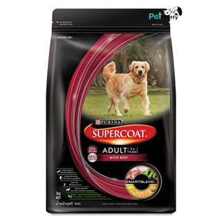 SUPERCOAT อาหารสุนัข โต พันธุ์ใหญ่ รสเนื้อ1.5 กก.( ซุปเปอร์โ…