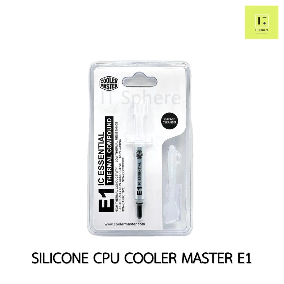 [ของแท้] ซิลิโคน CPU Cooler Master GREASE IC ESSENTIAL E1 Silicone CPU ซิลิโคนซีพียู ซิลิโคน ซีพียู เย็น cooler Cpu ซิลิ