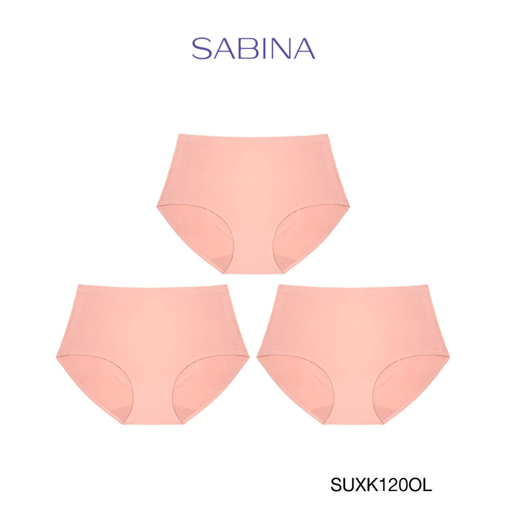 Sabina กางเกงชั้นใน (Set 3 ชิ้น) Seamless Fit รุ่น Soft Collection รหัส SUXK120OL สีส้มอ่อน