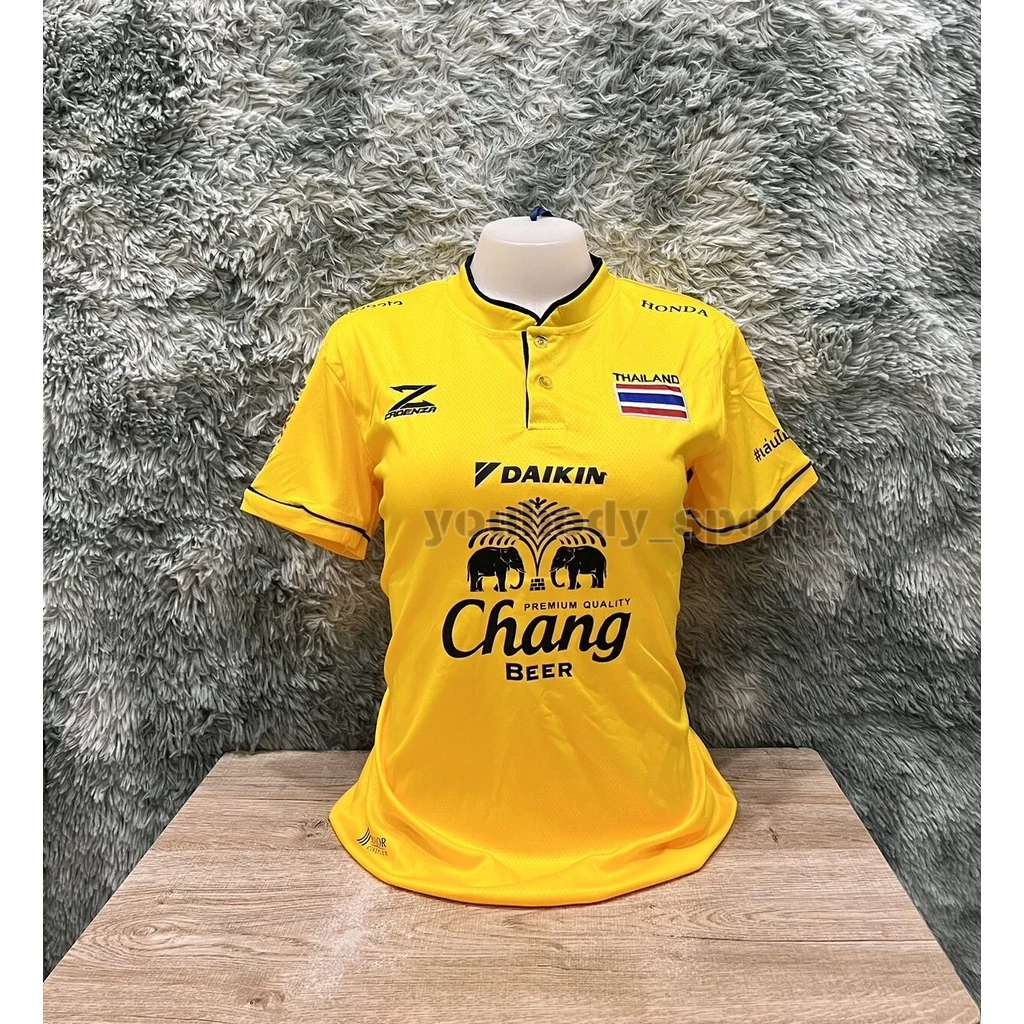 【ราคาพิเศษ】 เสื้อเลดี้  เสื้อบอลหญิง ทีมชาติไทย ฟรีไซร์ ขนาดอก32-36