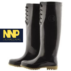 NNP-017 รองเท้าบูทโบว์ลิ่ง Bowling รุ่น B4900/4950 ความยาว 19 นิ้วรุ่นบูทชาวนา สีดำ / พื้นยาง 19" เบอร์ 10-11.5
