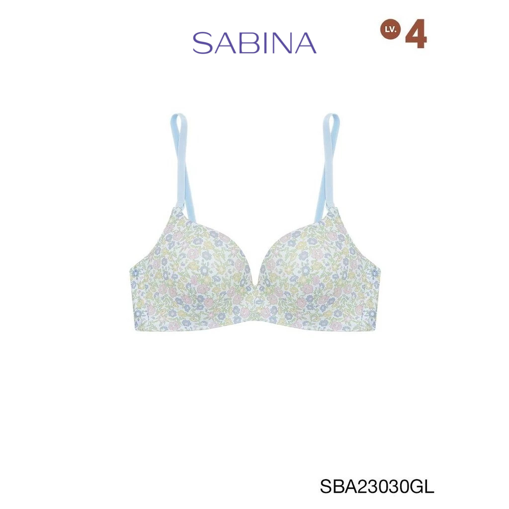 Sabina เสื้อชั้นใน Invisible Wire (ไม่มีโครง) รุ่น Doomm Doomm รหัส SBA23030GL สีเขียวอ่อน