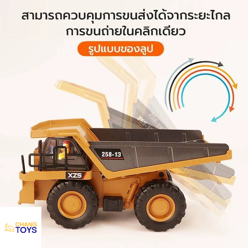 【COD】รถบังคับวิทยุก่อสร้าง รถแม็คโคบังคับ แม็คโครบังคับ2.4G รถดั้มบังคับ รถของเล่น รถแม็คโคบังคับ ราคา ถูกที่สุด ดีลบีเคเค แกลเลอรีภาพที่ 4