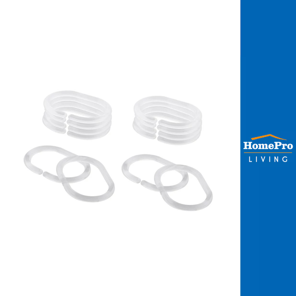 HomePro ห่วงม่านห้องน้ำ ZIM HK-03 ใส แบรนด์ MOYA