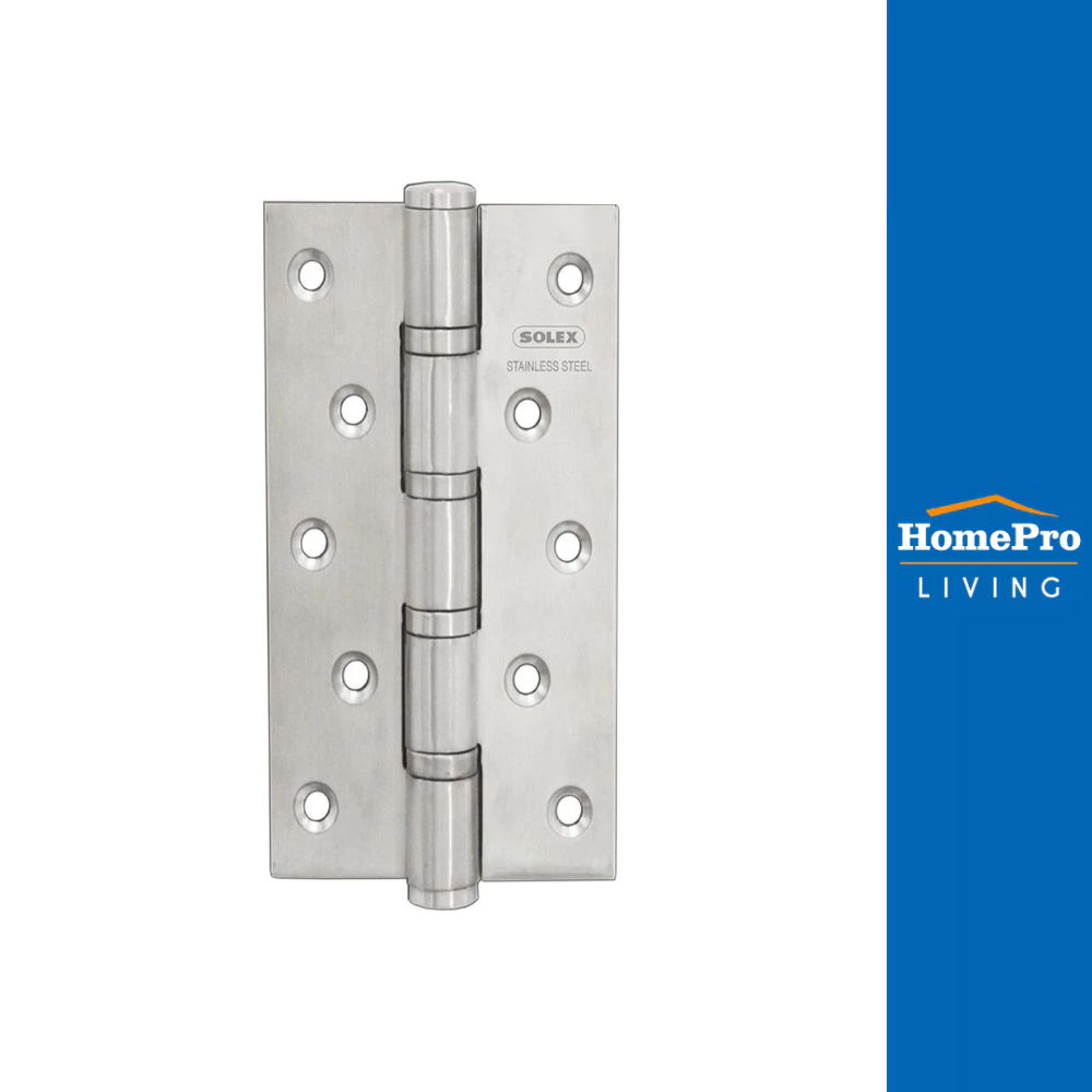HomePro บานพับ  5335 5X3 นิ้ว สีสเตนเลส แพ็ก 2 ชิ้น แบรนด์ SOLEX