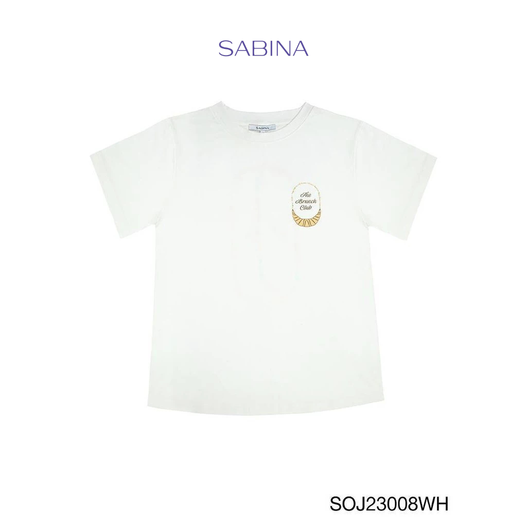 Sabina Wearever SS24 เสื้อยืด รหัส SOJ23008WH - สีขาว