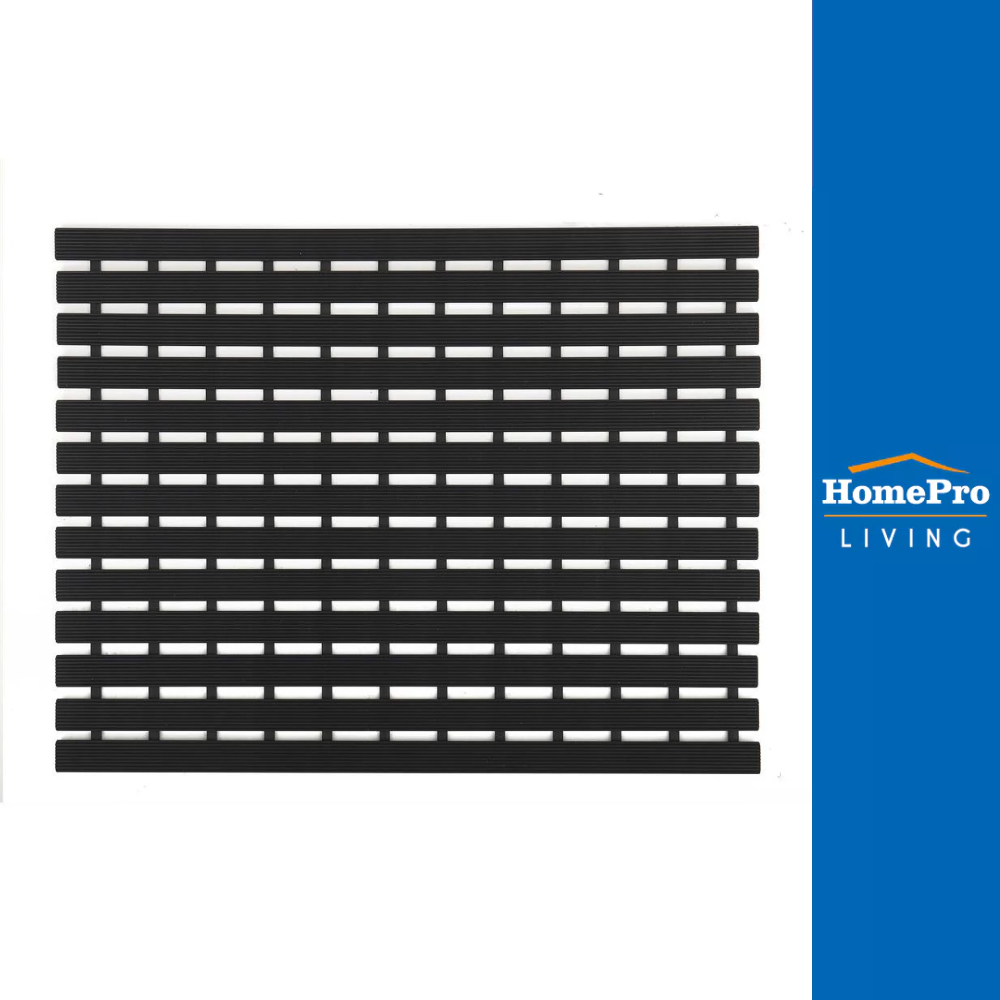 HomePro แผ่นกันลื่น CARLIN 46X61 ซม. สีดำ แบรนด์ HLS