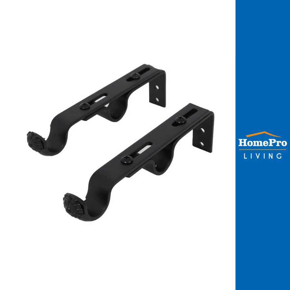 HOME LIVING STYLE ขารับราง 2 ชั้น WD 19 มม. สีดำ จัดส่งโดย HomePro