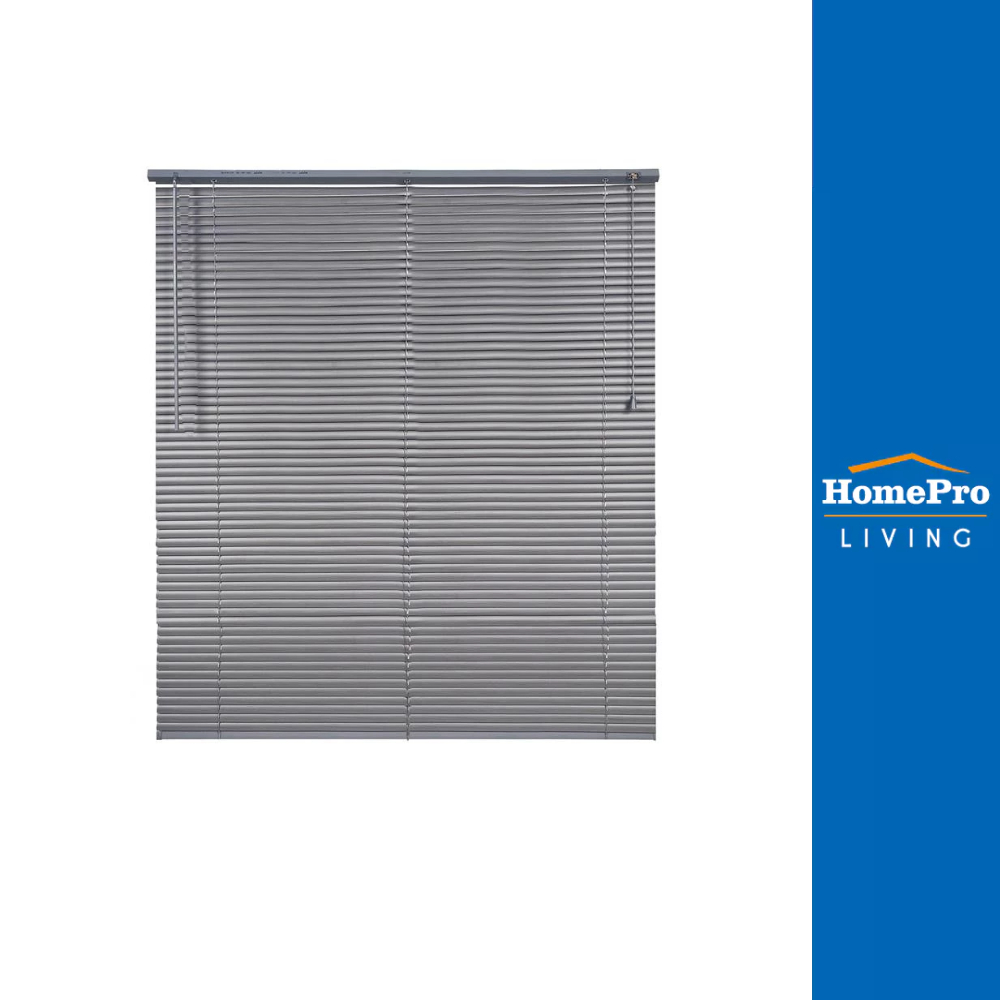 HomePro มู่ลี่ไวนิล WOOD 120X130 ซม. สีเทา แบรนด์ HOME LIVING STYLE